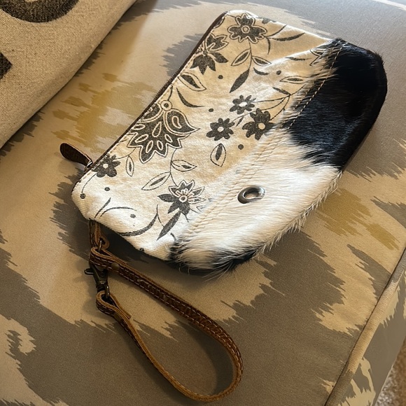 Myra Bag Cowhide Wristlet Pouch/Wristlet - Picture 3 of 7